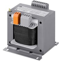 Block USA Transformer, AC, Open, 50-60 Hz, Pri: 208-600V, Sec: 2x12V, 100 VA