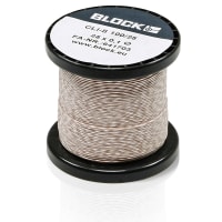 Block USA Magnet Wire, BC, Stranded, PUR Ins, 25 strands x 38AWG per strand