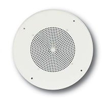 Bogen Communications, Inc. Speaker, Ceiling, 50 Hz to 12 kHz, 70/25 V, No Volume Ctrl, Brt White