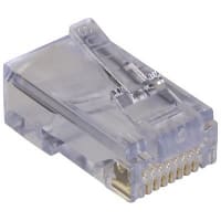 Bomar Interconnect Products CONNECTOR EZ-RJ45 MODULAR PLUG CATEGORY 6 FOR TWISTED PAIR CABLE, EZ RJ45 Series