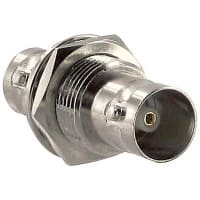 Bomar Interconnect Products connector, rf coaxial, bnc in-series adapter, bulkhead jack to jack, 75 ohm