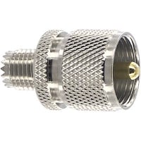 Bomar Interconnect Products Adapter UHF Male to Mini UHF Female Nickel Plated Machined Brass