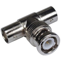 Bomar Interconnect Products Connector RF COAXIAL BNC IN-SERIES ADAPTER TEE ADAPTERJACK/PLUG/JACK DIECAST