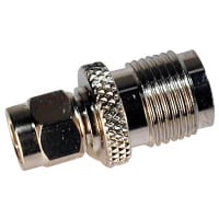 Bomar Interconnect Products Adapter SMA Male to TNC Female Nickel Plated Machined Brass