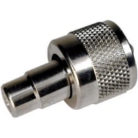 Bomar Interconnect Products Adapter, RCA Female to UHF Male, Nickel Plated Machined Brass