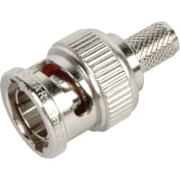 Bomar Interconnect Products Conn, RF, BNC, Straight, CablePlug, RG/U 59(23 AWG), 75Ohms, Brass