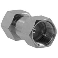 Bomar Interconnect Products Adapter, F Type, Inline Male/Male