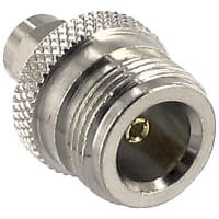 Bomar Interconnect Products Adapter, SMA Male to N Female, Machined Brass, Between Series