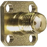 Bomar Interconnect Products Conn, RF, SMA, Straight, PanelJack, 4-HoleFlange, 50Ohms