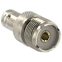 Bomar Interconnect Products Adapter, BNC Female to UHF Female, Machined Brass, Between Series