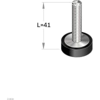 Bosch Rexroth Assembly Technology Leveling Foot Raendelschr., Basic Mechanic Elements, D20 M6X34