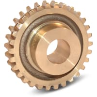 Boston Gear (Altra) Worm Gear, double thread, 14.5* pressure angle, 10 DP, RH, 7/8" bore, 20 teeth, bronz