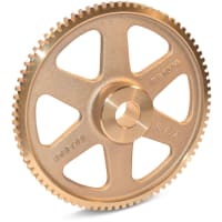 Boston Gear (Altra) Worm Gear, single thread, 14.5* pressure angle, 16 DP, RH3/8" bore, 100 teeth, bronz