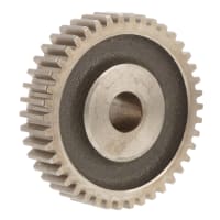 Boston Gear (Altra) Spur Gear, 10 DP, 14.5* PA, 1" Face, 42 Teeth, 4.4" OD, Stock, 7/8" Bore, Cast Iron