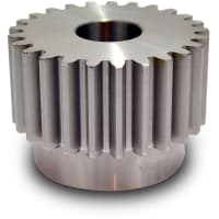 Boston Gear (Altra) Spur Gear, 10 DP, 20* PA, 1-1/4" Face, 30 Teeth, 3.2" OD, Stock, 7/8" Bore, Steel