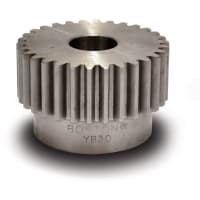 Boston Gear (Altra) Spur Gear, 12 DP, 20* PA, 1" Face, 72 Teeth, 6.166" OD, Stock, 7/8" Bore, Cast Iron