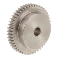 Boston Gear (Altra) Spur Gear, 16 DP, 14.5* PA, 1/2" Face, 48 Teeth, 3-1/8" OD, Stock, 1/2" Bore, Steel