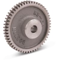 Boston Gear (Altra) Spur Gear, 20 DP, 14.5* PA, 3/8" Face, 80 Teeth, 4.1" OD, Stock, 1/2" Bore, Cast Iro