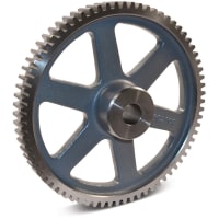 Boston Gear (Altra) Spur Gear, 6 DP, 14.5* PA, 1-1/2" Face, 60 Teeth, 10.333" OD, Stock, 1-1/4" Bore, Ca