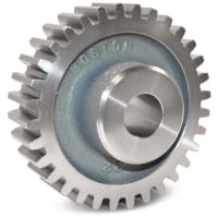 Boston Gear (Altra) Spur Gear, 6 DP, 14.5* PA, 1-1/2" Face, 33 Teeth, 5.833" OD, Stock, 1-1/8" Bore, Cas