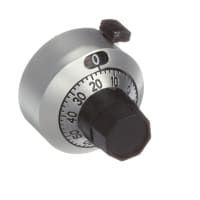 Bourns Dial, Turns-Counting, Analog, 15 Turns, 50per Turn, Shaft Dia 0.25in, H22 Series