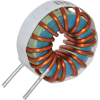 Bourns Inductor, High Current Toroidal, 22uH, 0.007 Ohm DCR Max, Vertical Mount