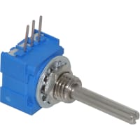 Bourns Potentiometer Cermet Resistamce 1 kOhm Shaft Dia 0.125 In 51 Series