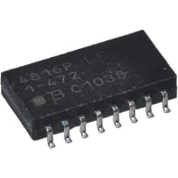 Bourns Resistor, Ntwk, SMT, 4.7K Ohms, Tol 2%, Pwr Rating 1.28W, 50V Max, 100ppm, Isolated