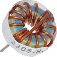 Bourns Inductor, Toroid, High Current, 47 uH, 15%, 0.016 Ohm DCR Max, Horizontal