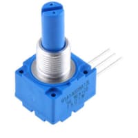 Bourns Potentiometer Cermet 5 kOhms 1 Turn Power 2W Shaft Dia 0.25In 91 Series