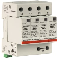 Bourns 600 V ac 50kA 1250 3 Pole Protector, DIN Rail Mounting