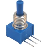 Bourns Potentiometer Conductive Plastic 10k Power 0.25W Shaft Dia 0.125In 3310 Series