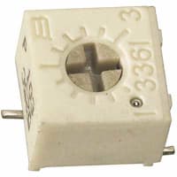 Bourns 1/4" Sq, SMD, TRIMMER, Cermet, Single Turn, 1 Kilohms