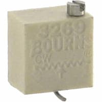 Bourns 1/4" Sq, SMD, TRIMMER, Cermet, 12 Turns, 1 Kilohms