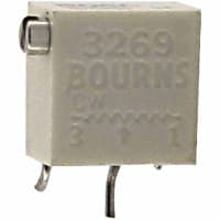 Bourns 1/4" Sq, SMD, TRIMMER, Cermet, 12 Turns, 100 Kilohms