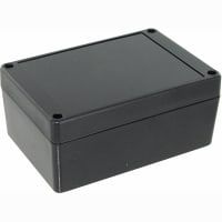 Box Enclosures Enclosure;NEMA4;Polycarbonate;Flame Retard;Black/Blk Cover;4.92x3.35x2.16in