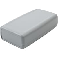 Box Enclosures Enclosure, 9V, ABS, ABS End-Plate, Screw Mount