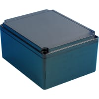 Box Enclosures Enclosure;NEMA4;Polycarbonate;Flame Retard;Black/Blk Cover;9.84Lx7.87Wx5.12Hin