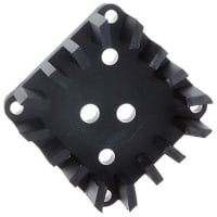 Boyd Heatsink; TO-3; 6.7 Ohms; 0.750 in.; 1.81 in.; Aluminum Silicon Carbide; Black