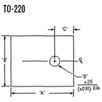 Boyd TO-220 Package Thermally Conductive Silicone Rubber Insulator