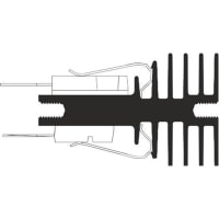 Boyd Heatsink, 4.08K/W, 100 x 30 x 47.2mm, Clip Mount