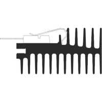 Boyd Heatsink, 5.29K/W, 50 x 27 x 50mm, Clip Mount