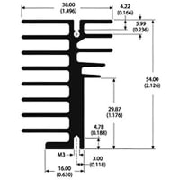 Boyd Heatsink, 1.50 in., 2.13 in., 1.10, Full Bar Length of 8.2 feet