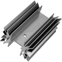 Boyd Heat Sink, Extruded, Double Center Channel and Radial Fins, RoHS compliant