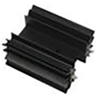 Boyd Heat Sink;Extruded with Large Radial Fins;Black Anodize