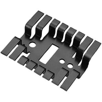 Boyd Heat Sink, TO-3, 1.75 in., 0.37 in., Thick Aluminum, Black