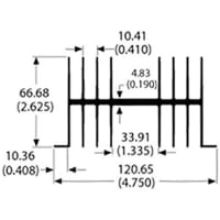 Boyd 4 Foot Length Extrusion (Cut, Deburred and Washed) Not Anodized