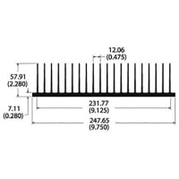 Boyd EXTRUDED HEAT SINK, FLATBACK, 9.25FT