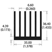 Boyd EXTRUDED HEAT SINK, FLATBACK, 8 FT