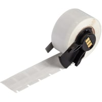 Brady Self-Laminating Vinyl Wire Labels, .75"H x .5"W, White/Trans, TLS2200 Series